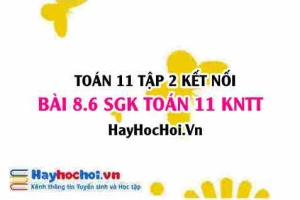 Bài 8.6 SGK Toán 11 Tập 2 Kết nối tri thức